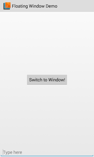Floating Window Demo