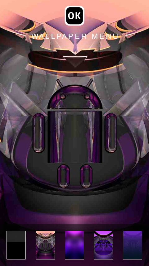 Digital Clock Widget A-PURPLE Screen 3