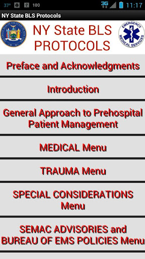 NY State BLS EMS Protocols