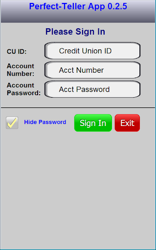 Perfect Teller - ptApp