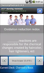 Chemistry FlashCards App for Android icon