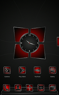 Next launcher theme Soft Red - screenshot thumbnail