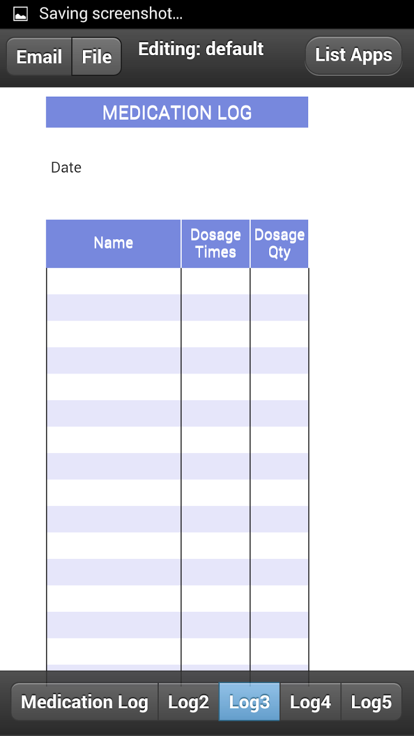 Medication Logs Screen 3