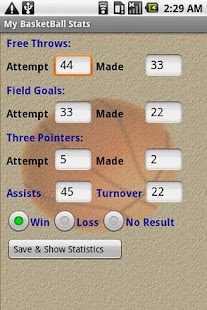 My BasketBall Stats