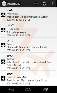 Android-Anwendung PocketATIS Screenshot
