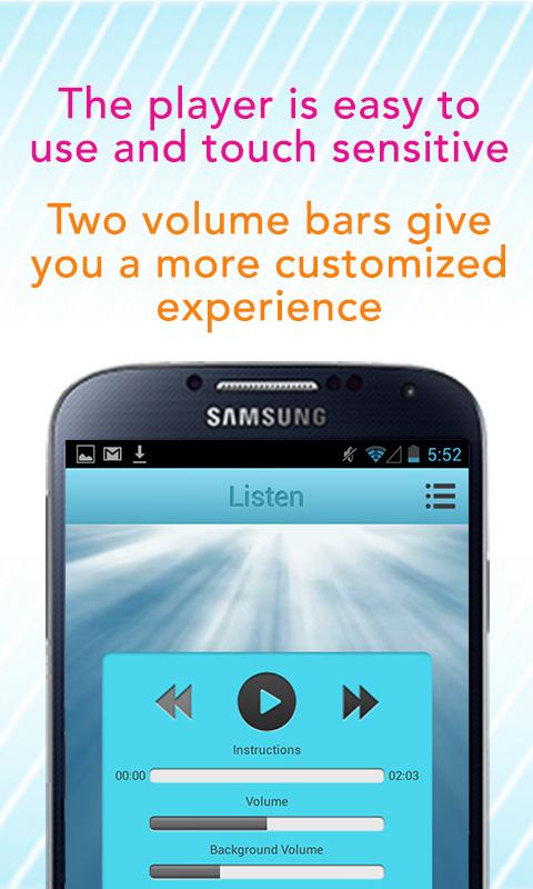 Android application Attract Money Today Hypnosis screenshort