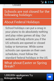 Free School Holidays APK