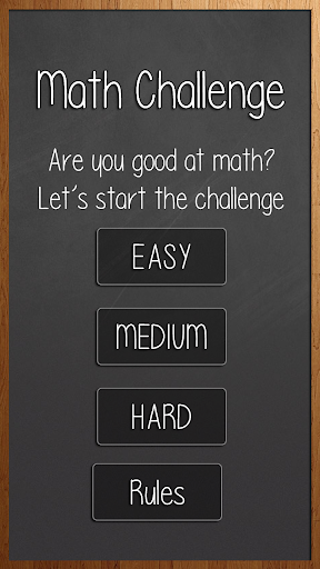 Math Problem Challenge Game