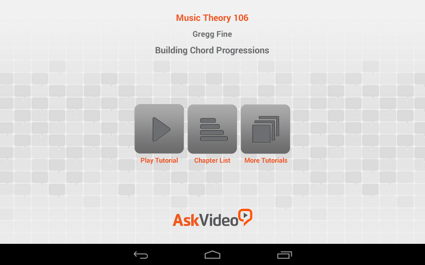 Building Chord Progressions Screen 2