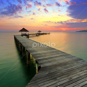 Path Way to see Sunrise by Prachit Punyapor - Landscapes Waterscapes