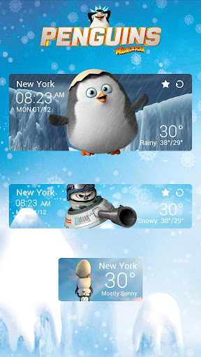 Penguins Of MG Weather Widget