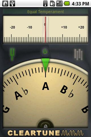 Android application Cleartune - Chromatic Tuner screenshort