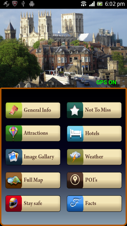 Android application York Offline Map Travel Guide screenshort
