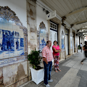 Santarém, Portugal  - train station by Maria Ferreira - City,  Street & Park Street Scenes