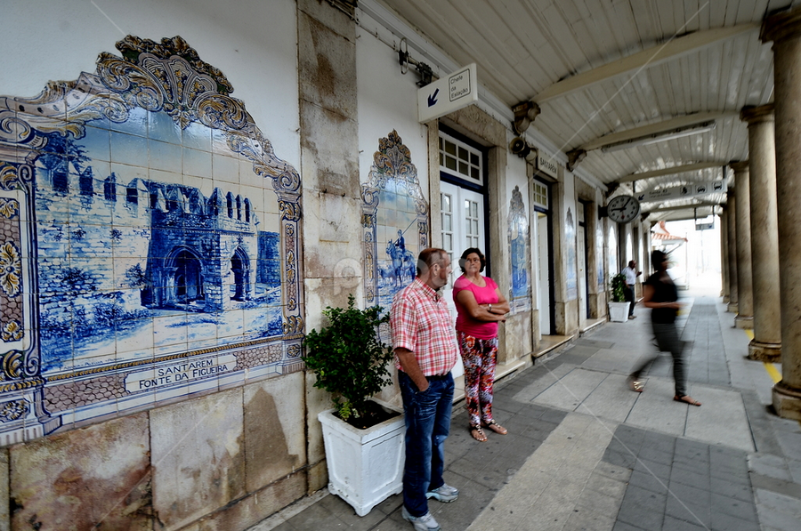 Santarém, Portugal  - train station by Maria Ferreira - City,  Street & Park Street Scenes