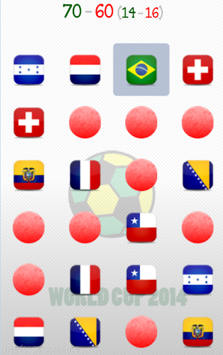 World Cup 2014 Memory Game