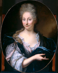 RIJKS: Arnold Boonen: Portrait of Margaretha van de Eeckhout (1639-1701), Wife of Pieter van de Poel 1705