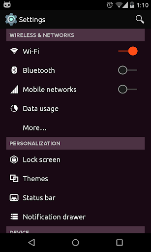 Ubuntu + L CM11 PA Theme