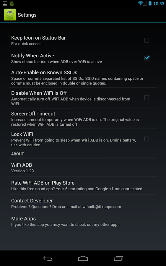    WiFi ADB - Debug Over Air- screenshot  