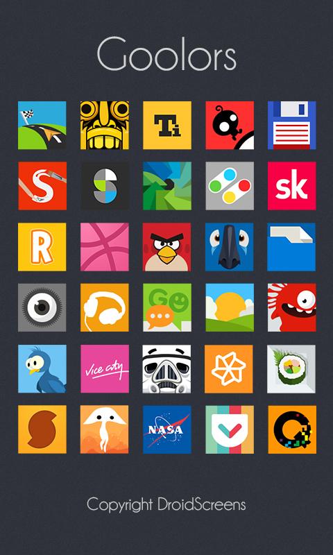 Goolors Square - icon pack - screenshot