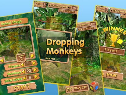 Dropping Monkeys 3D Board Game