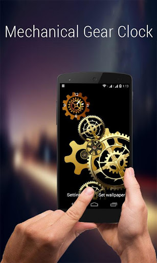 Mechanical Gear Clock LiveWP