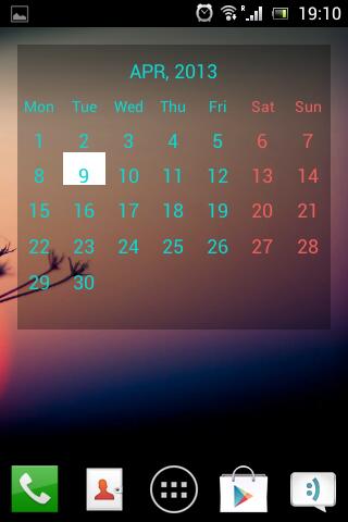 Julls Calendar Widget Pro Screen 3