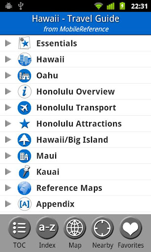 Hawaii - Travel Guide Map