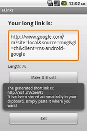 aLink - link shortener poster 2