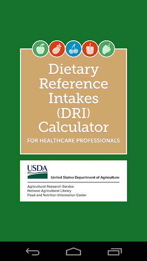 USDA DRI Calculator