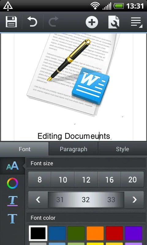   Polaris Office 4.0: captura de tela 