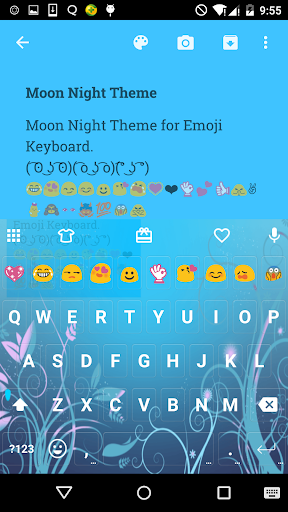 Moon Night Love Emoji Keyboard