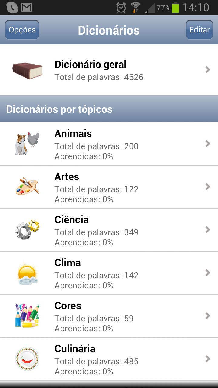 Aprenda inglês Screen 1