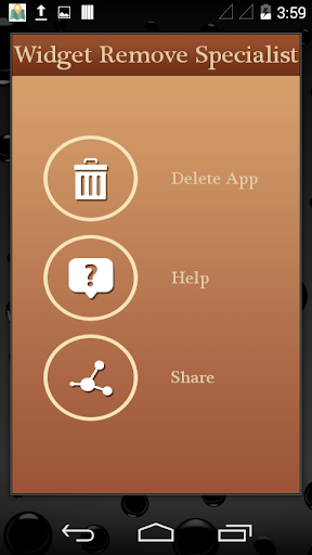 App Remove Specialist widget