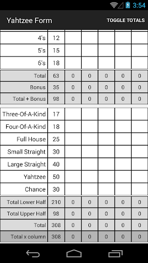 【免費棋類遊戲App】Yahtzee Score Form-APP點子