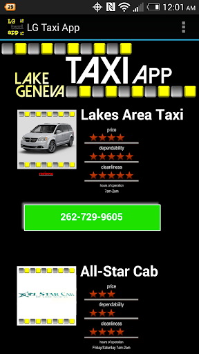 LG Taxi App