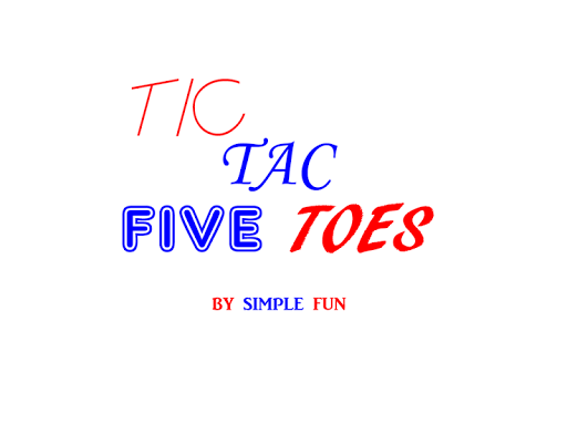 Tic Tac Five Toes