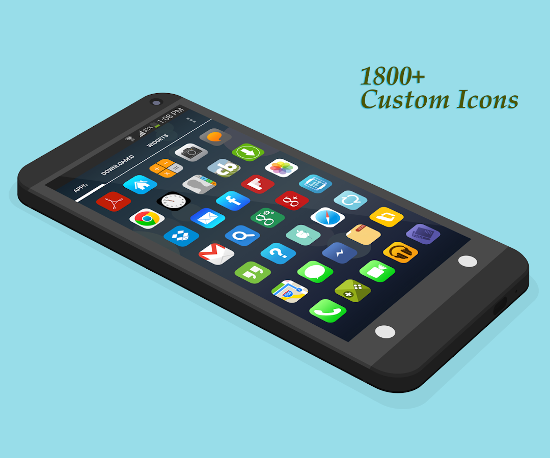 IOS 7 Nova Apex ADW Holo Theme - screenshot