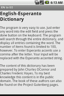 English to Esperanto Screenshots 1