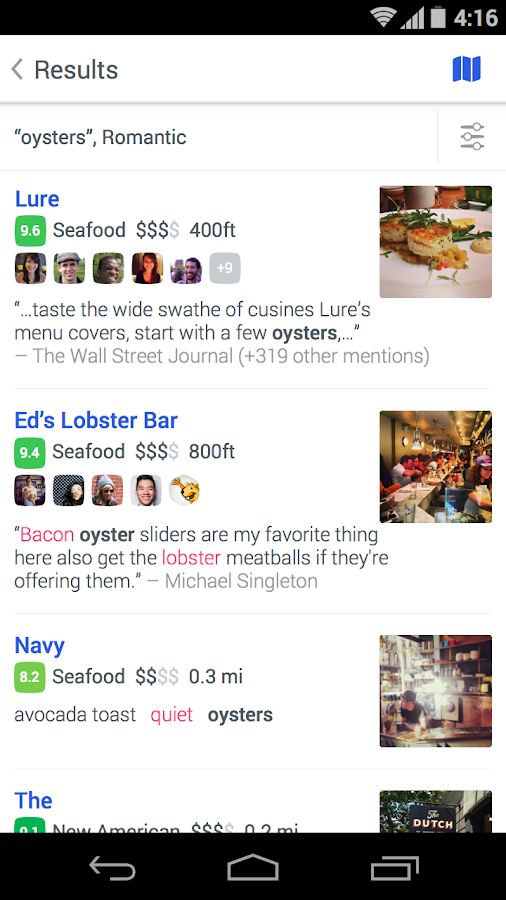 Foursquare city guide: restaurants  bars nearby   