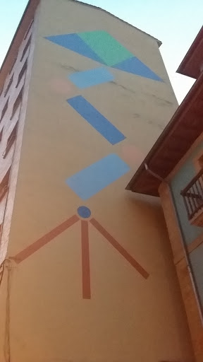 Arte En La Calle Cohete Cubico