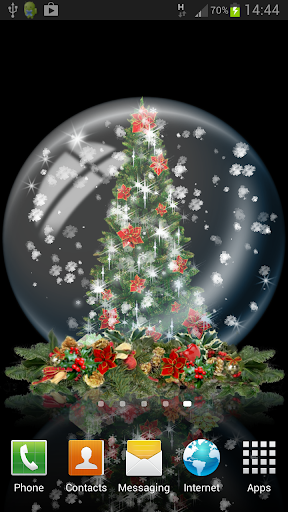 Snow Globe Christmas Tree LWP