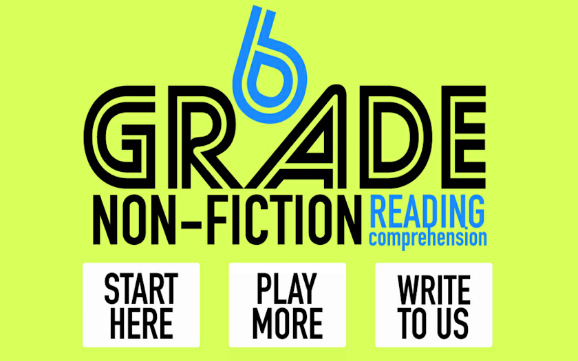 6th Grade Non-Fiction Reading Screen 1