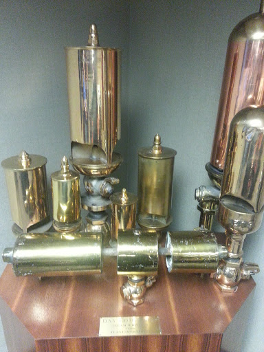 Antique Steam Whistles Display 