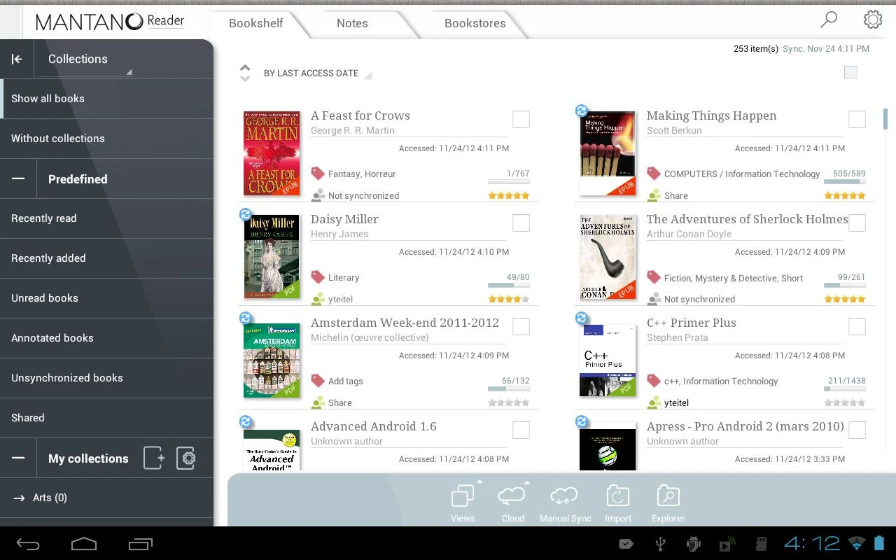 Mantano Ebook Reader Premium - screenshot