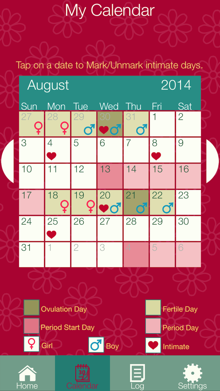 Fertility Diary  - Maybe Baby Screen 1