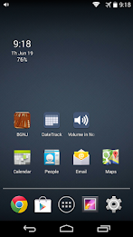 1x1 Clock and Battery Widget poster 1