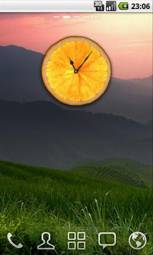 Bright Orange Clock