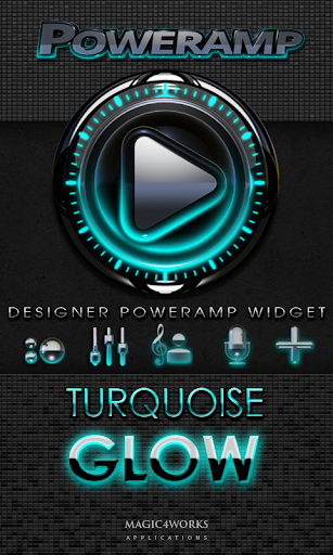 Poweramp Widget Turquoise
