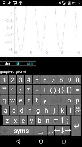 Gnuplot Mobile